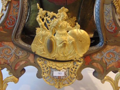 Cartel de style Louis XV, XIXe, bois à riche...