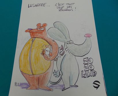 NEUVIÈME ART
Lot de quatorze dessins (généralement...