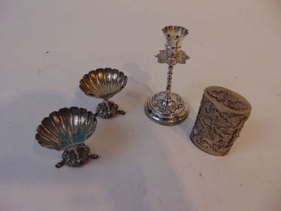 Lot d'argenterie (argent et métal argenté),...