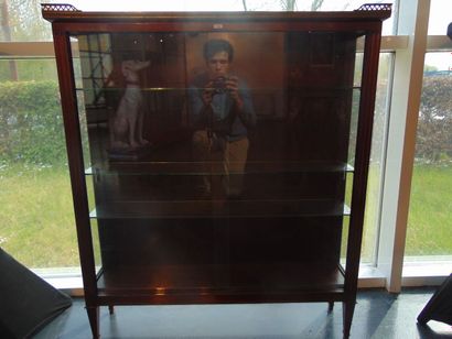 Vitrine de style Louis XVI, XXe, bois verni,...