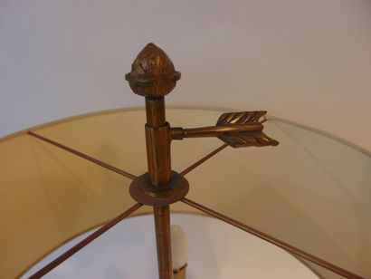 A neoclassical three-armed table lamp, 20th...