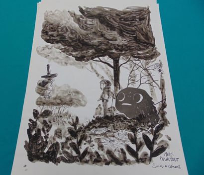 NEUVIÈME ART
Lot de quatorze dessins (généralement...