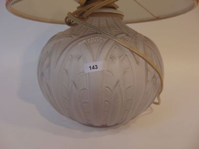 Vase-boule d'époque Art déco monté en lampe,...