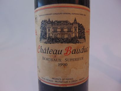 BORDEAUX
Rouge, neuf bouteilles : 

- (-SUPÉRIEUR),...