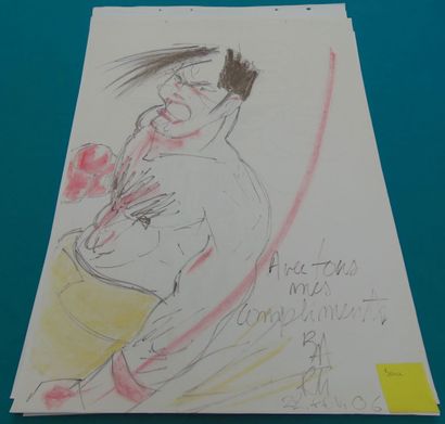 NEUVIÈME ART
Lot de quatorze dessins (généralement...