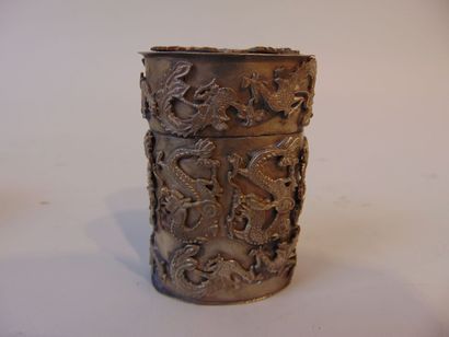 Lot d'argenterie (argent et métal argenté),...