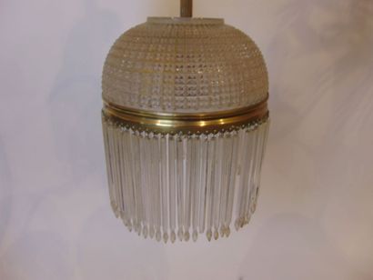 Lustre Belle Époque à trois bras de lumière...