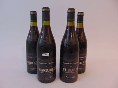 BEAUJOLAIS
Red, four bottles:

- (CHIROUBLES),...