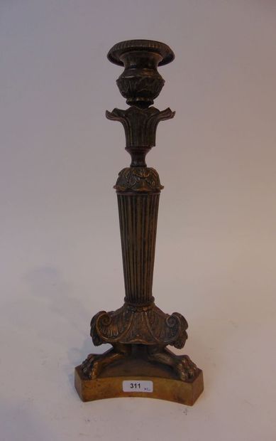 Paire de flambeaux d'époque Louis-Philippe,...