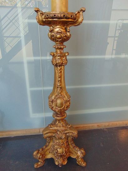 Pique-cierge tripode d'époque Napoléon III,...