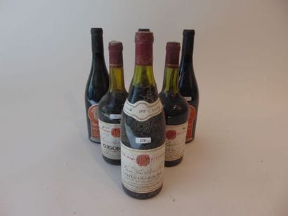 VALLÉE-DU-RHÔNE
Rouge et blanc, six bouteilles...