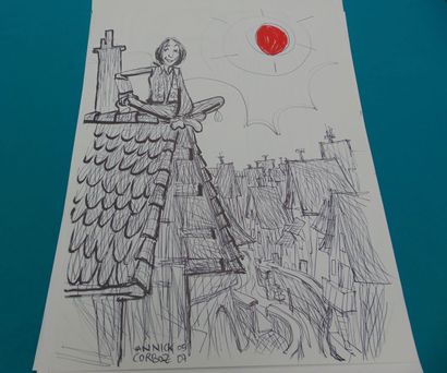 NEUVIÈME ART
Lot de quatorze dessins (généralement...