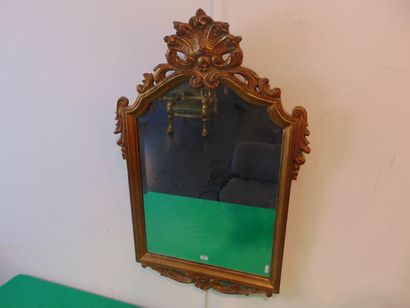 Miroir de style Régence, XXe, bois sculpté...