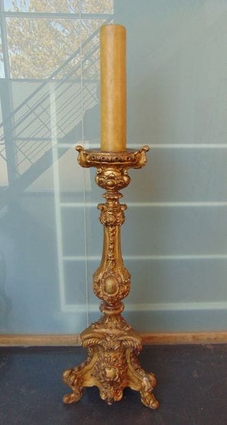 Pique-cierge tripode d'époque Napoléon III,...