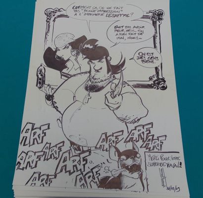 NEUVIÈME ART
Lot de quatorze dessins (généralement...