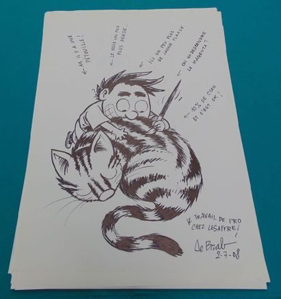 NEUVIÈME ART
Lot de quatorze dessins (généralement...