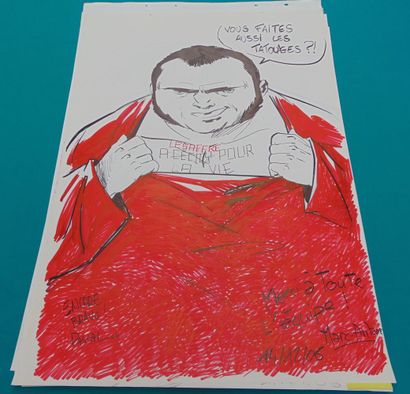 NEUVIÈME ART
Lot de quatorze dessins (généralement...
