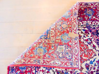 Tapis persan de prière de style Keshan à...
