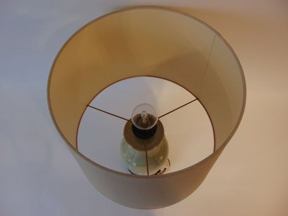 Lampe de table à fût dans le goût de la Chine,...