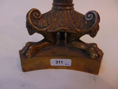 Paire de flambeaux d'époque Louis-Philippe,...