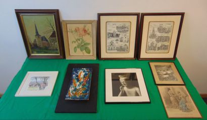 Varia de tableaux, estampes, reproductions,...