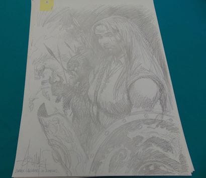 NEUVIÈME ART
Lot de quatorze dessins (généralement...