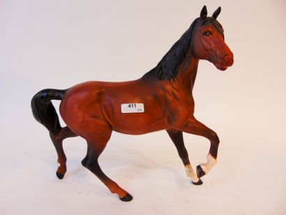 BESWICK - ENGLAND
Trois sujets équins, XXe,...