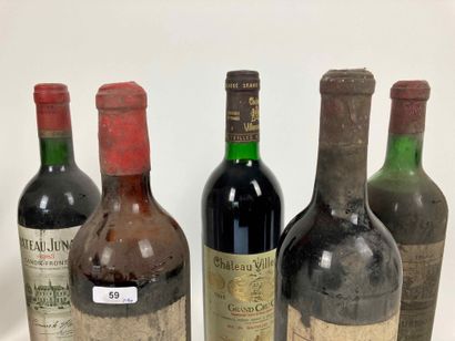 BORDEAUX
Lot de dix bouteilles (rouge) :

-...