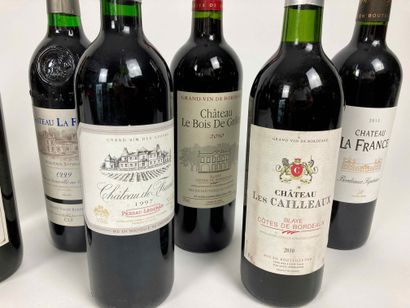 BORDEAUX
Lot de treize bouteilles (rouge)...