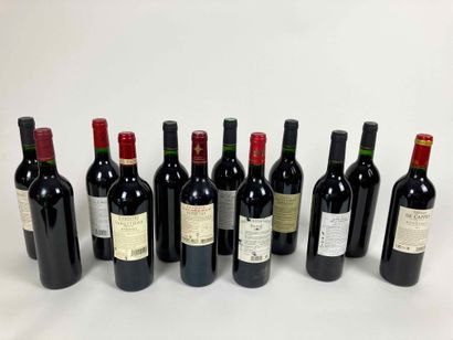BORDEAUX
Lot de douze bouteilles (rouge)...