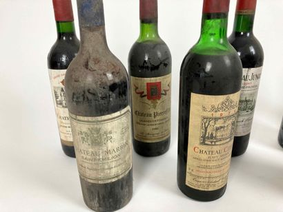 BORDEAUX
Lot de dix bouteilles (rouge) :

-...