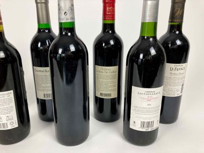 BORDEAUX
Lot de treize bouteilles (rouge)...