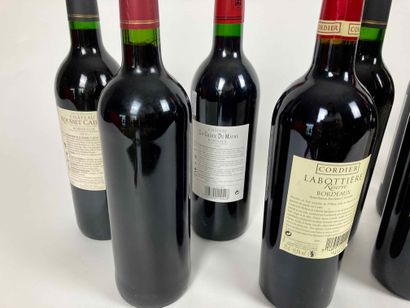 BORDEAUX
Lot de douze bouteilles (rouge)...