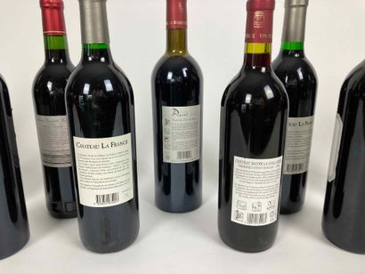 BORDEAUX
Lot de treize bouteilles (rouge)...
