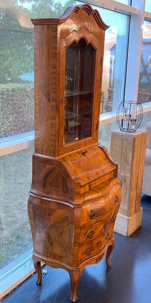 Italian scriban furniture opening with a...