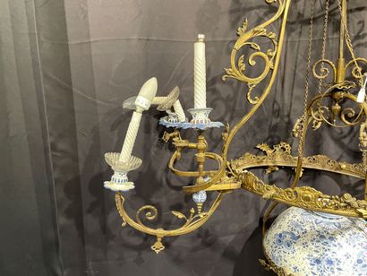 Monumental chandelier of the Napoleon III...