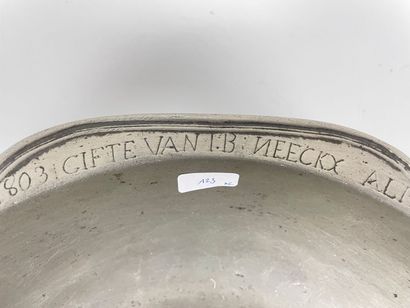 Large hollow dish and basin, probably 18th...