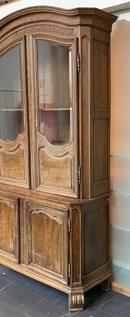 Double-glazed sideboard with four doors,...