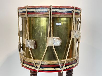 Drum mounted in a planter with wheels, h....