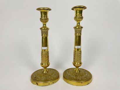 Pair of Restoration-era torches, circa 1825,...