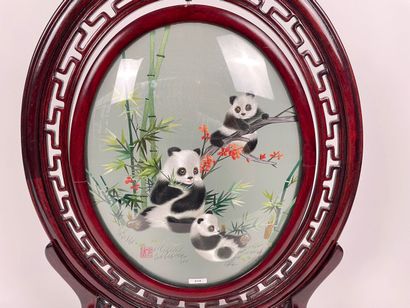CHINE
Mobile table screen, late 20th-21st...