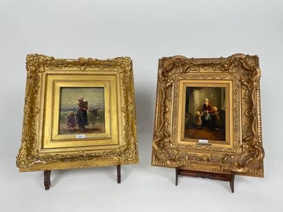 Two oils on panel:

- BLOMMERS Bernardus-Johannes...