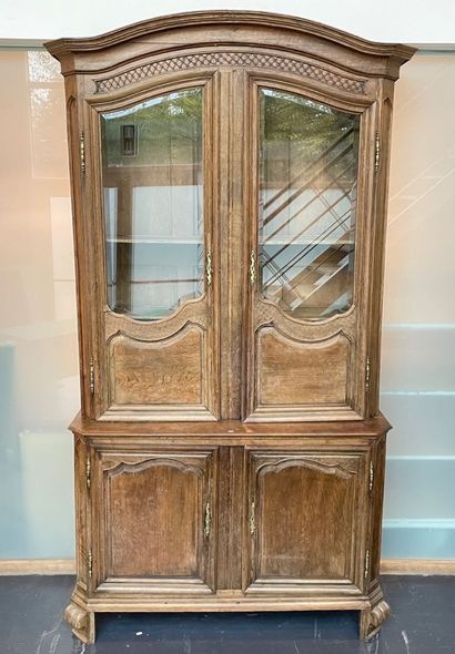 Double-glazed sideboard with four doors,...
