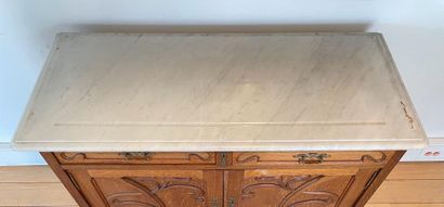 Art Nouveau period bedroom, circa 1900, molded...