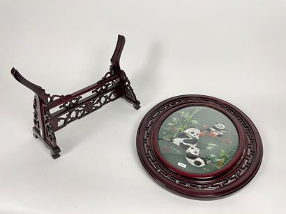 CHINE
Mobile table screen, late 20th-21st...