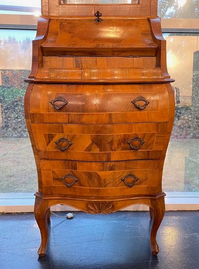 Italian scriban furniture opening with a...