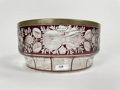 BOHEME
Cup with floral decoration, 19th-20th...
