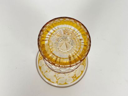 BOHEME
A small chalice vase with vine decoration,...