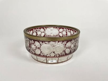 BOHEME
Cup with floral decoration, 19th-20th...