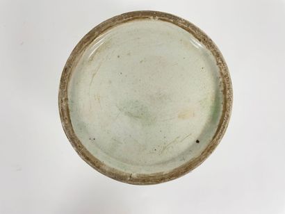 CHINE
Ginger pot with blue and white Swatow-type...